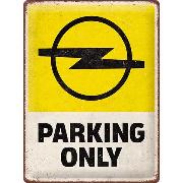 Bild von Blechschild. Opel / Parking Only