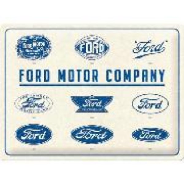 Bild von Blechschild. Ford / Logo Evolution