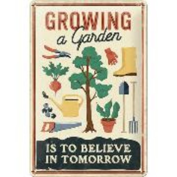 Bild von Blechschild. Outdoor & Activities / Growing a Garden