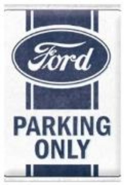 Bild von Blechschild. Ford / Parking Only