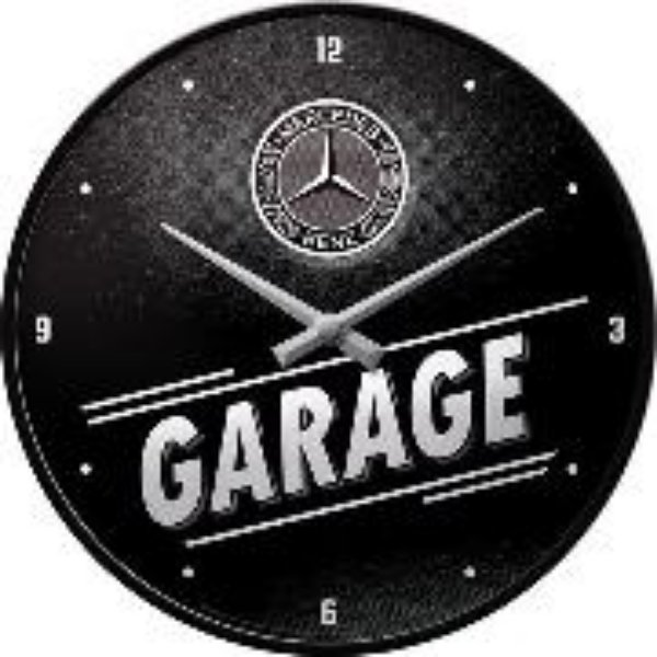 Bild von Wanduhr. Mercedes-Benz / Garage / Ø 31.0 cm