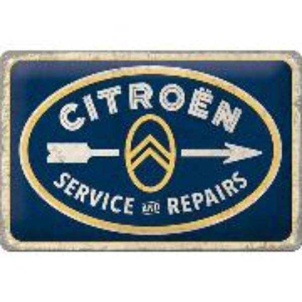 Bild von Blechschild. Citroen / Service & Repairs