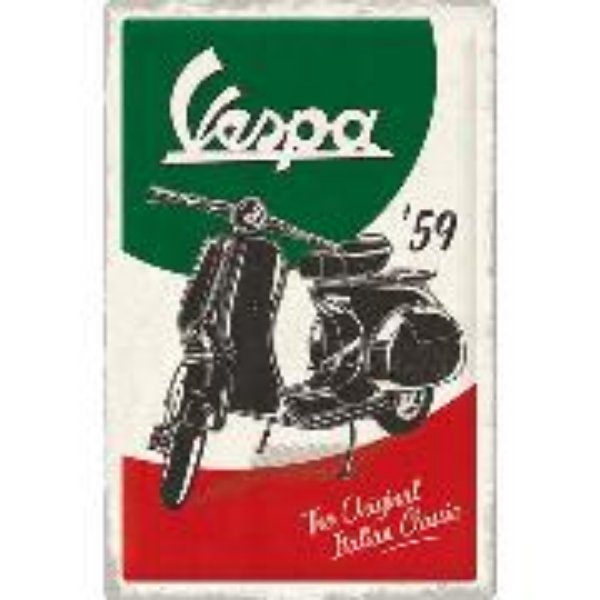 Bild von Blechschild. Vespa / The Italian Classic