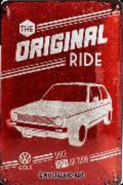 Bild von Blechschild. Volkswagen / VW Golf - The Original Ride, Volkswagen