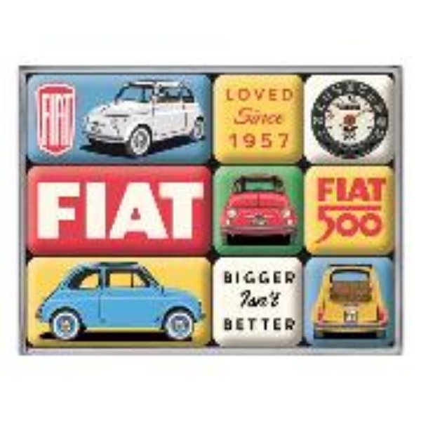 Bild von Magnet Set. Ford / Fiat 500 - LovedSince 1957