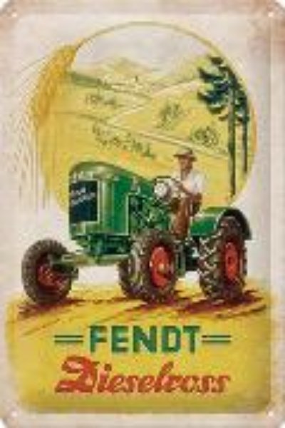 Bild von Blechschild. Fendt / Dieselross