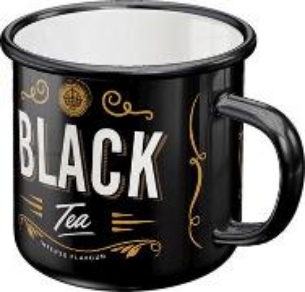 Bild von Emaille-Becher. Home & Country / Black Tea