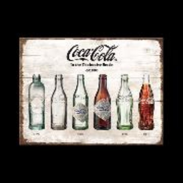 Bild von Magnet. Coca-Cola / Bottle Timeline