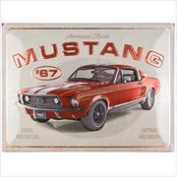 Bild von Blechschild. Ford / Mustang - GT 1967 Red / Special Edition