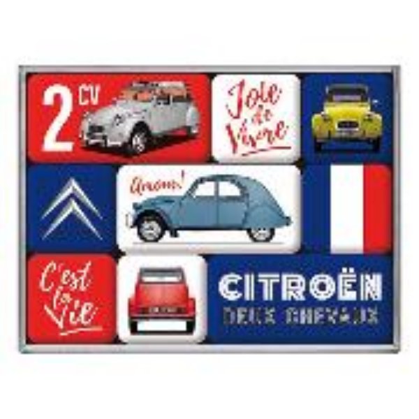 Bild von Magnet Set. Citroen / 2CV C'estla vie