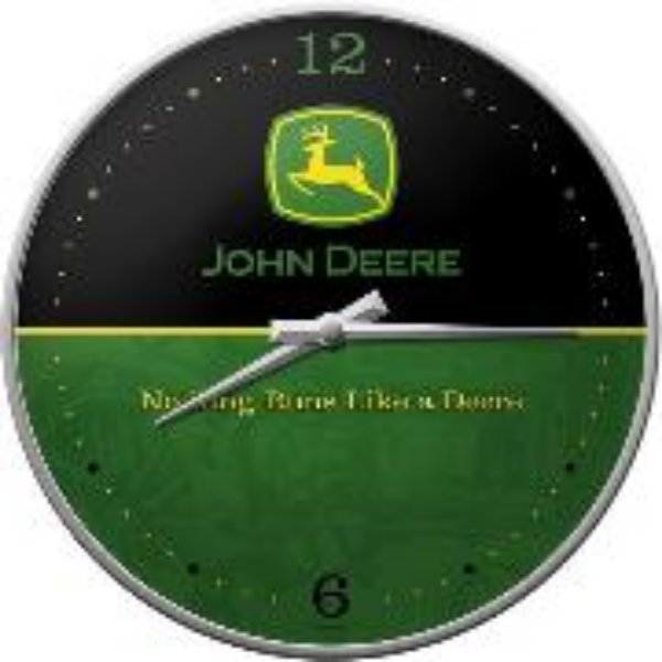 Bild von Wanduhr. John Deere / Black and Green / Ø 31.0 cm