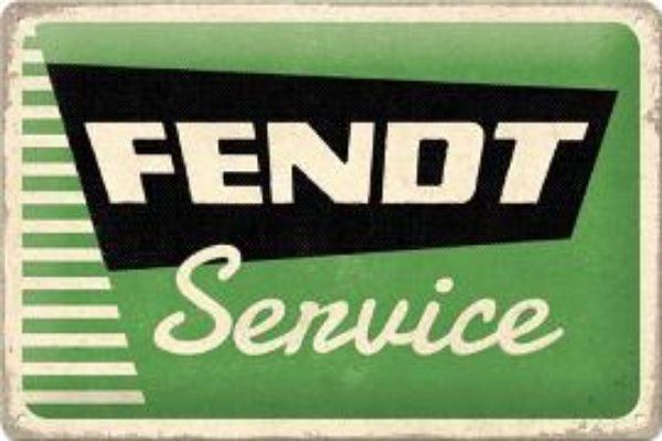 Bild von Blechschild. Fendt / Service