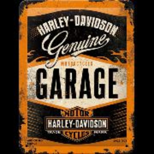 Bild von Blechschild. Harley-Davidson / Garage