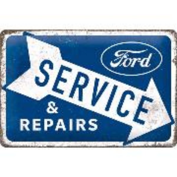 Bild von Blechschild. Ford / Service & Repairs