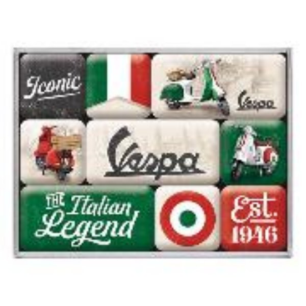 Bild von Magnet Set. Vespa / The ItalianLegend