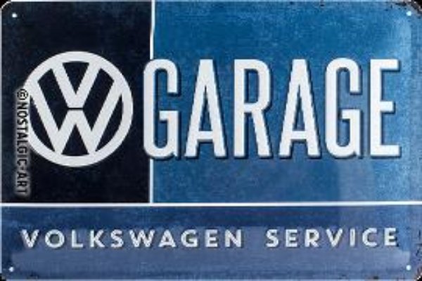 Bild von Blechschild. Volkswagen / VW Garage, Volkswagen