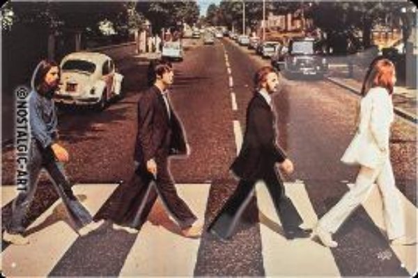 Bild von Blechschild. Celebrities / Fab4 - Abbey Road