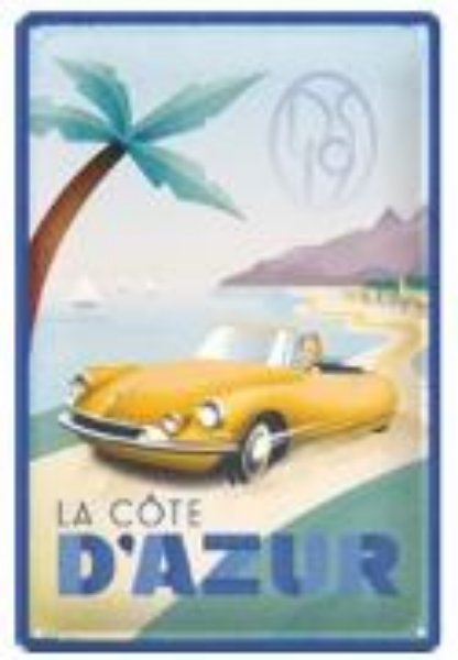 Bild von Blechschild. Citroen / DS - La Cote D'Azur DS19