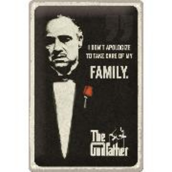 Bild von Blechschild. Paramount / The Godfather - I don't apologize