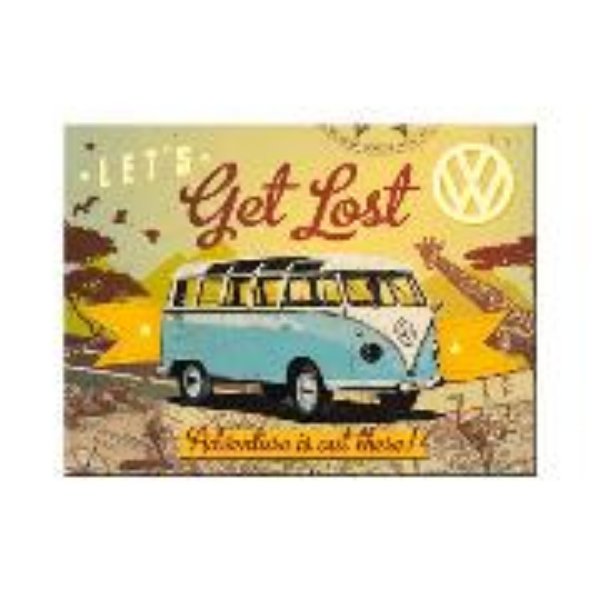 Bild von Magnet. Volkswagen / VW Bulli - Let's Get Lost