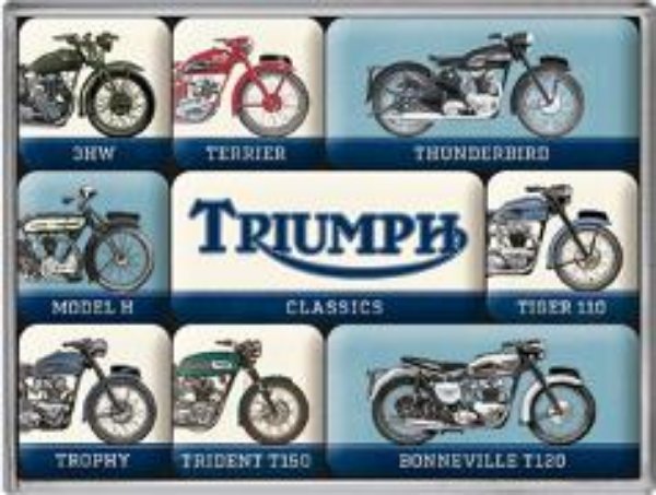 Bild von Magnet Set. Triumph / Model Chart