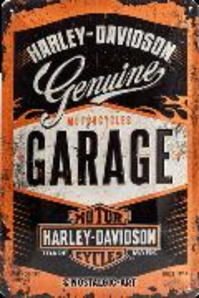 Bild von Blechschild. Harley-Davidson / Garage