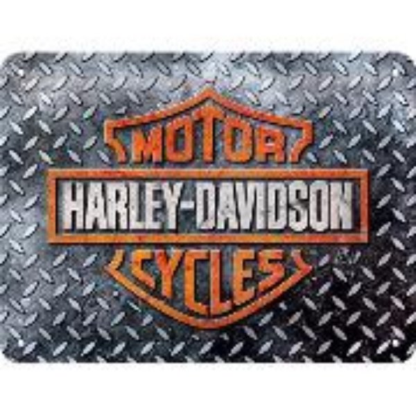 Bild von Blechschild. Harley-Davidson / Diamond Plate