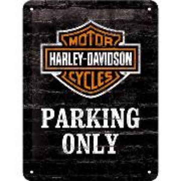 Bild von Blechschild. Harley-Davidson / Parking Only