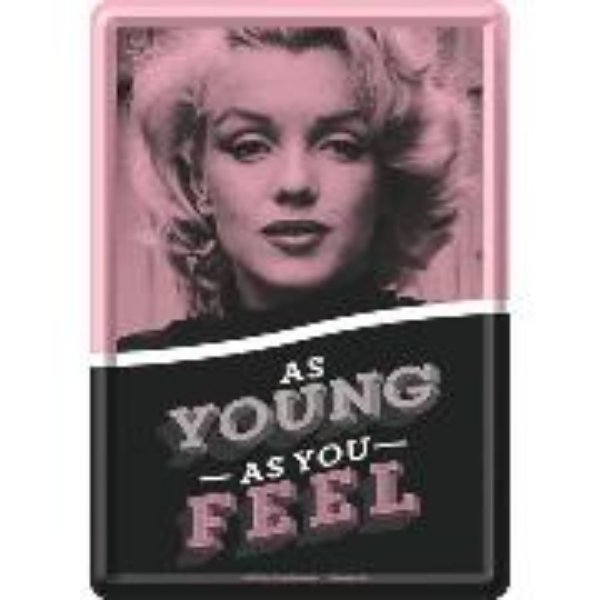 Bild von Blechpostkarten. Celebrities / Marilyn - As Young As You Feel