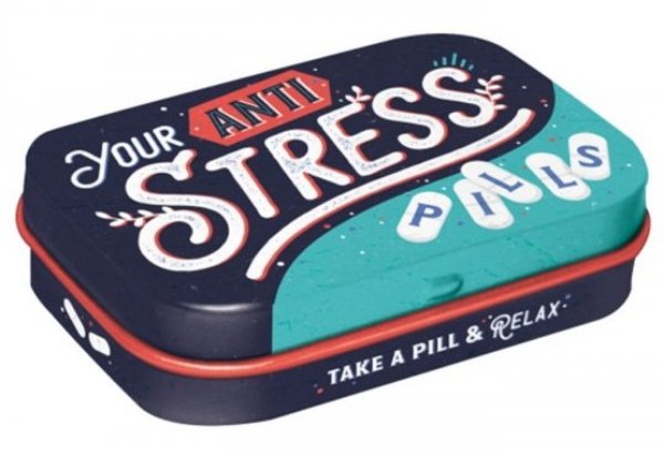 Pillendose. Anti Stress Pills, Nostalgic Pharmacy