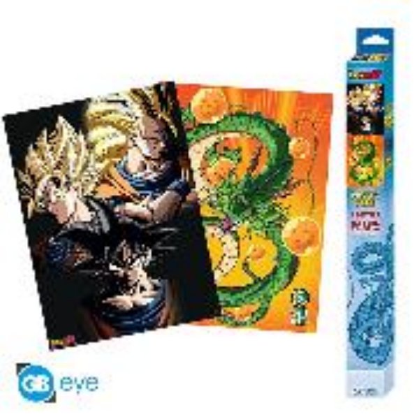 Bild von DRAGON BALL Set 2 Chibi Posters Goku & Shenron