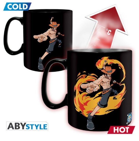 One Piece Tasse mit Thermoeffekt - Luffy & Ace