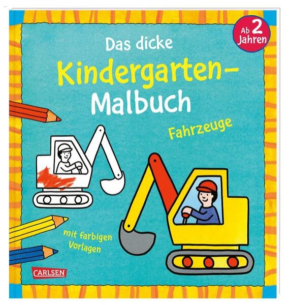 Bild zu Ausmalbilder für Kita-Kinder: Das dicke Kindergarten-Malbuch: Fahrzeuge