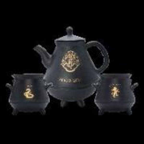 Bild von HARRY POTTER Teekanne with Hogwarts cauldrons set