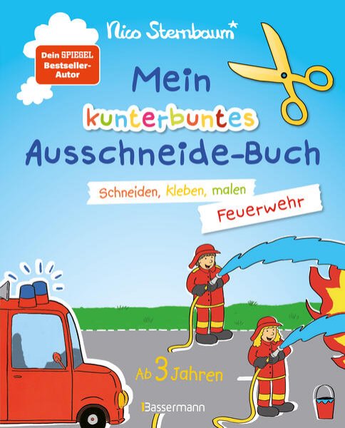 Bild zu Mein kunterbuntes Ausschneidebuch - Feuerwehr. Schneiden, kleben, malen ab 3 Jahren