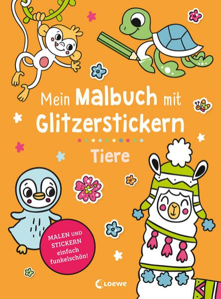 Bild zu Mein Malbuch mit Glitzerstickern - Tiere