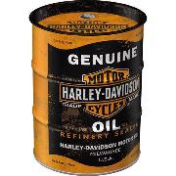 Bild von Spardose. Harley-Davidson / Genuine Oil