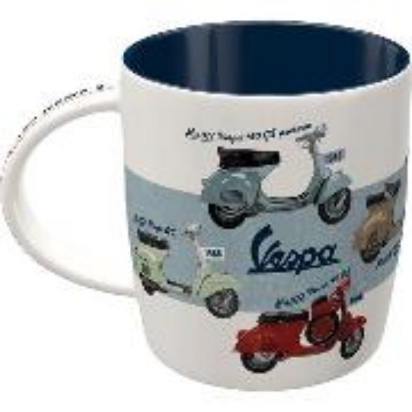 Bild von Tasse. Vespa - Model Chart, Vespa