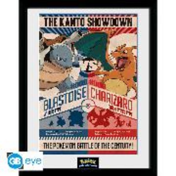 Bild von POKEMON - Framed print "Red V Blue"