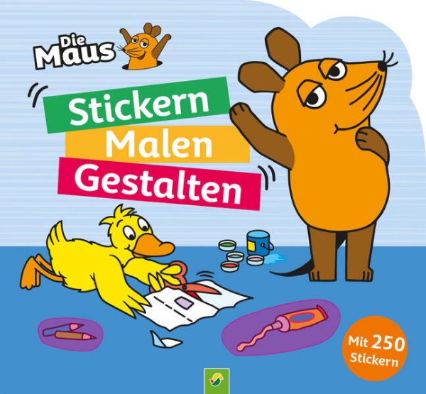 Bild zu Die Maus - Stickern, Malen, Gestalten: Mit 250 Stickern