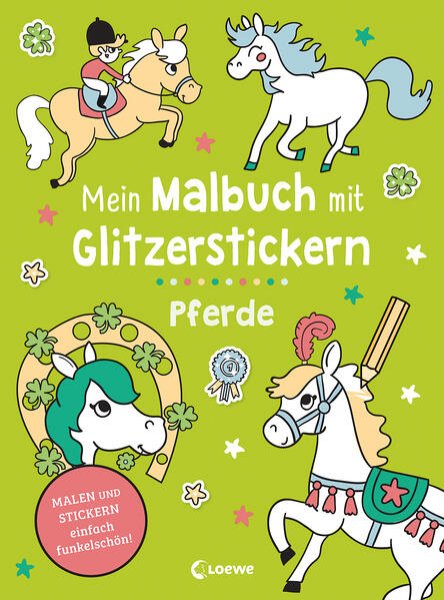 Bild zu Mein Malbuch mit Glitzerstickern - Pferde