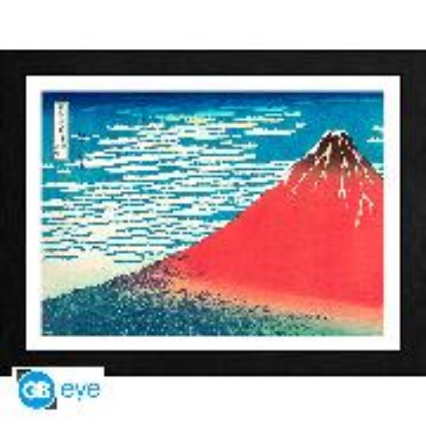 Bild von HOKUSAI - Framed print "Red Fuji"