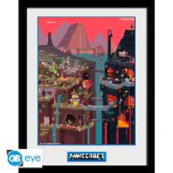 Bild von MINECRAFT - Framed print "World"