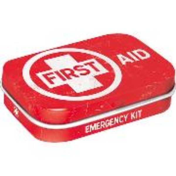 Bild von Pillendose. First Aid Red, Nostalgic Pharmacy