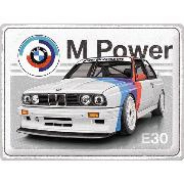 Bild von Blechschild. BMW / Motorsport - M Power E30