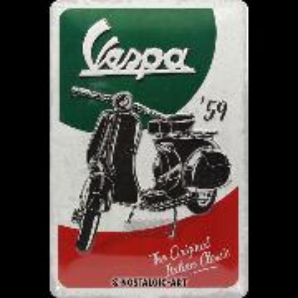 Bild von Blechschild. Vespa / The Italian Classic