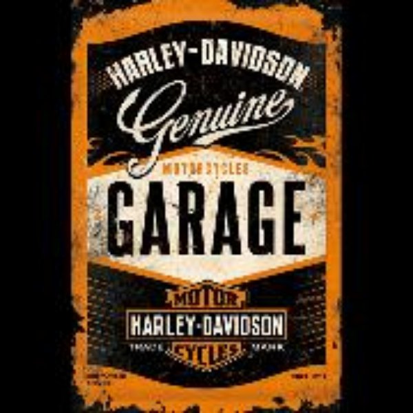 Bild von Blechschild. Harley-Davidson / Garage