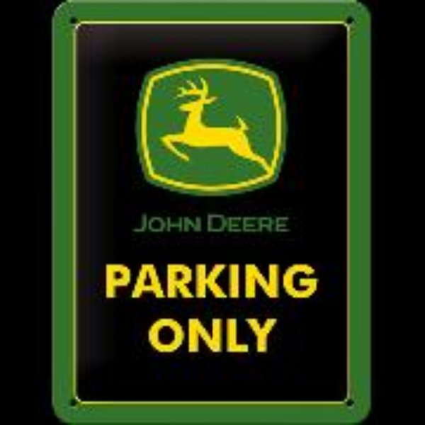 Bild von Blechschild. John Deere / Parking Only