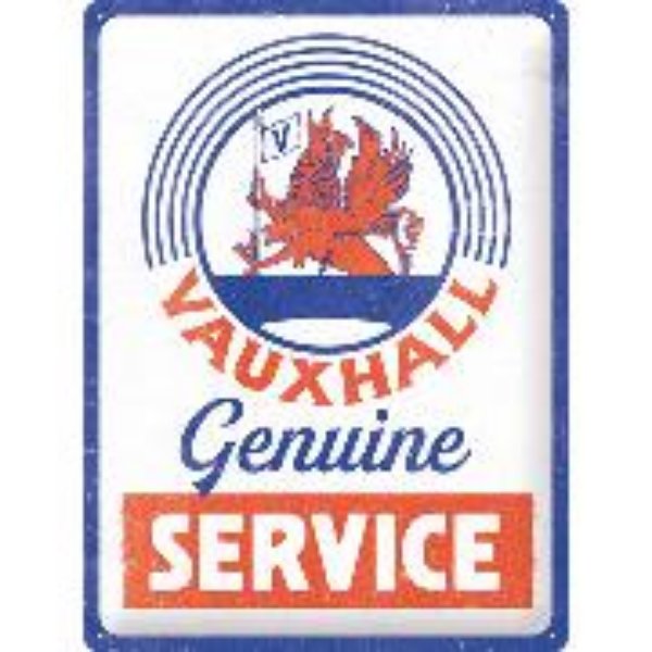 Bild von Blechschild. Opel / Vauxhall - Genuine Service