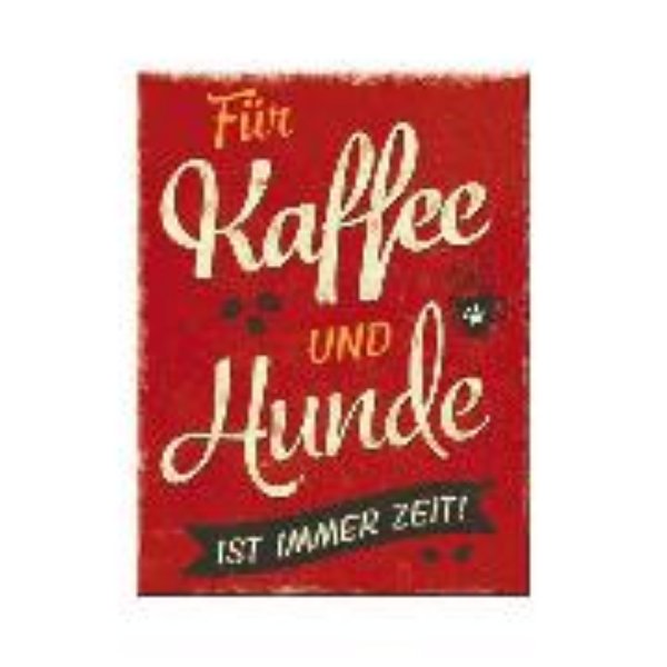 Bild von Magnet. PfotenSchild / Kaffee und Hunde